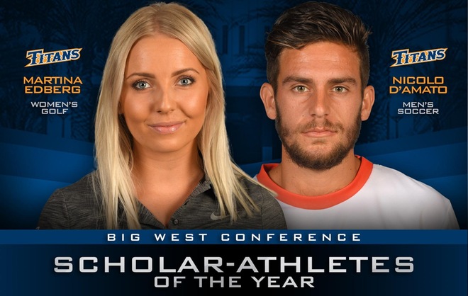 D’Amato and Edberg Named Big West Scholar-Athletes of the Year