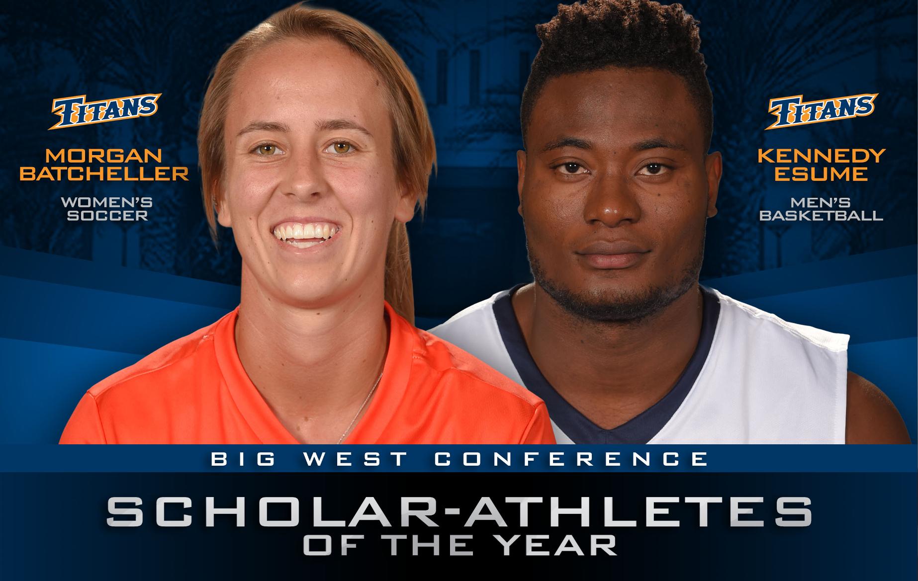 Batcheller and Esume Named Big West Scholar-Athletes of the Year