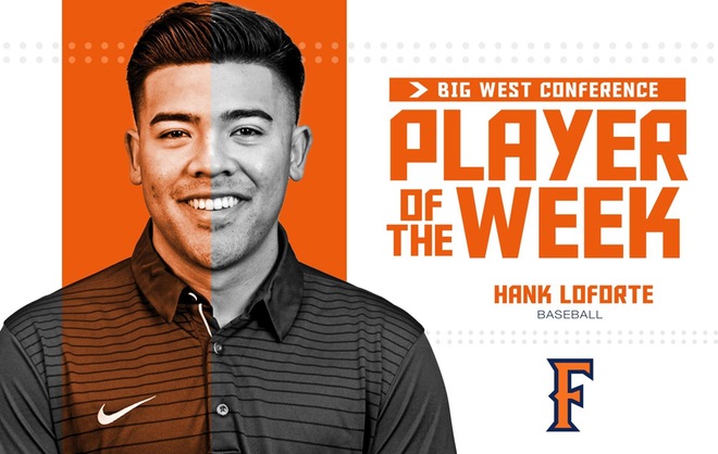 Big West Player of the Week Hank LoForte 