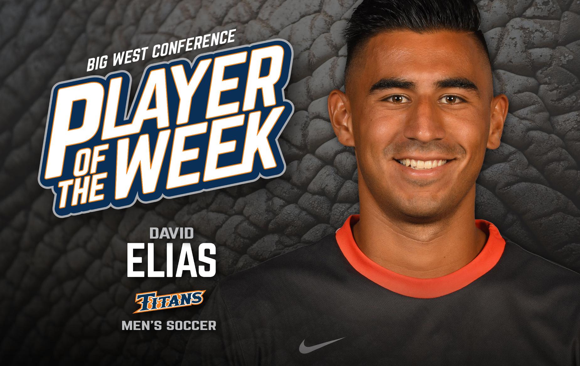 Elias Collects Big West Defensive Athlete of the Week Honor