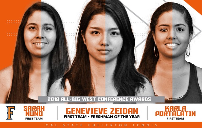Fullerton Claims Three Big West All-Conference Honors