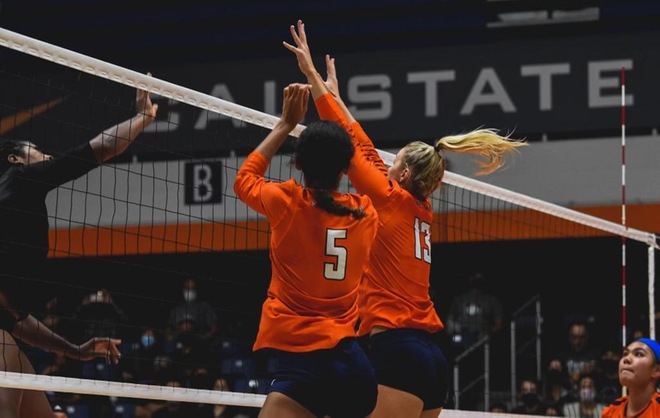 Women's Volleyball Drops Home Contest to Hawai'i