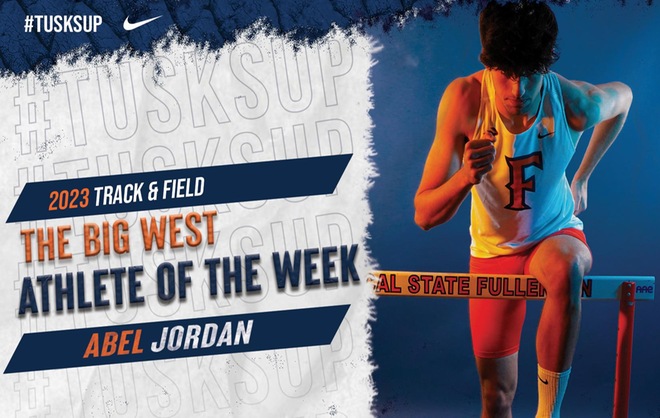 Abel Jordan Named Big West Men’s Track Athlete of the Week