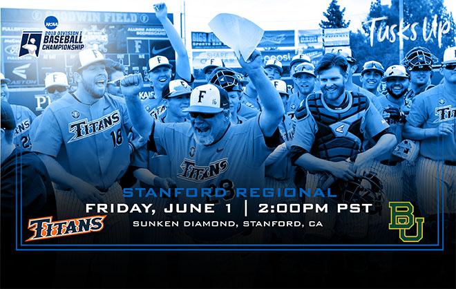 Titans Begin Quest for Fifth National Championship Against Baylor at Stanford Regional