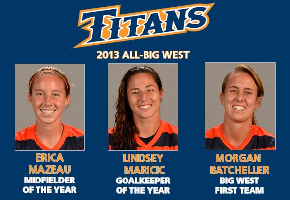 Titan Trio Named to Big West First Team