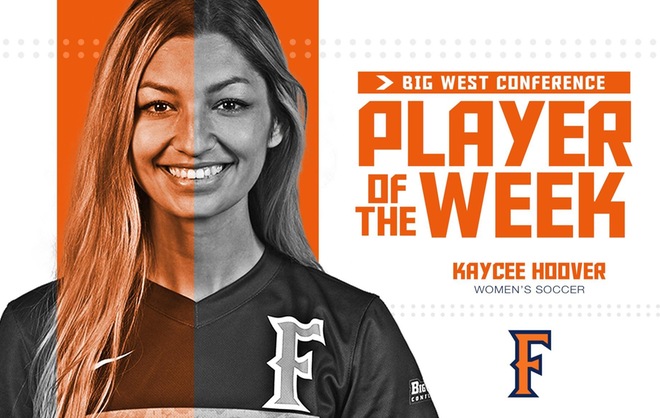 Hoover Named Big West Offensive Player of the Week
