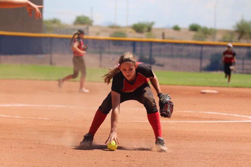Myka Sutherlin competed for the Phoenix Firecrackers softball club for five years.