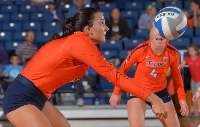 Match action from Cal State Fullerton vs. CSU Bakersfield on Oct. 3, 2017